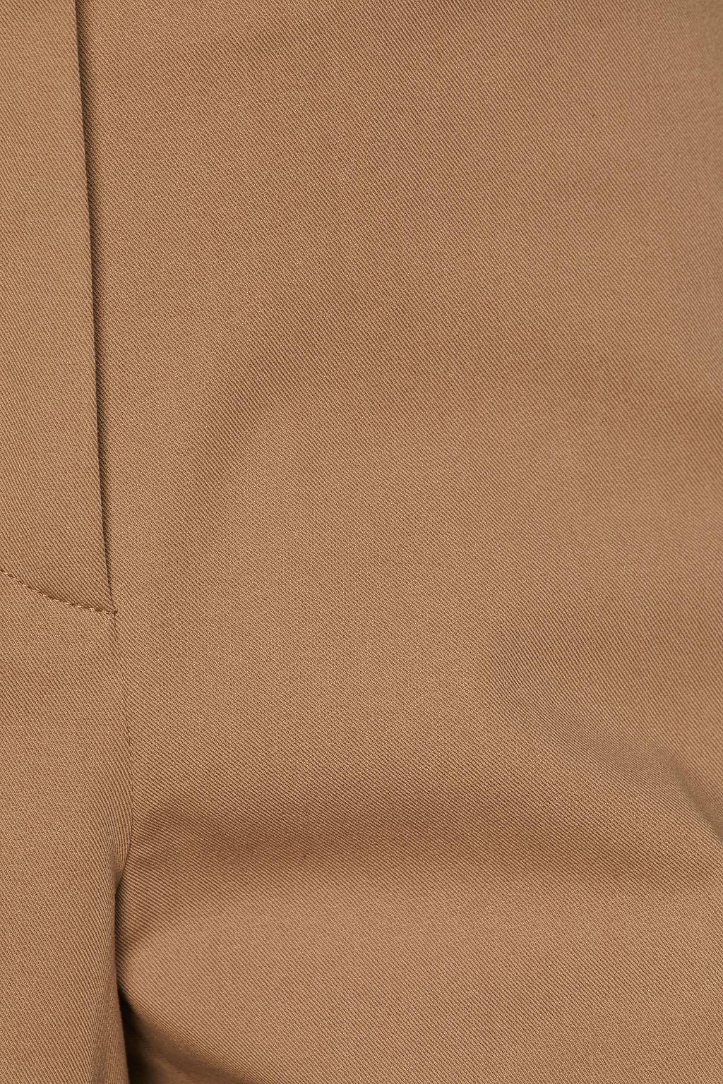 FABIANA FILIPPI Cropped stretch-cotton twill tapered pants