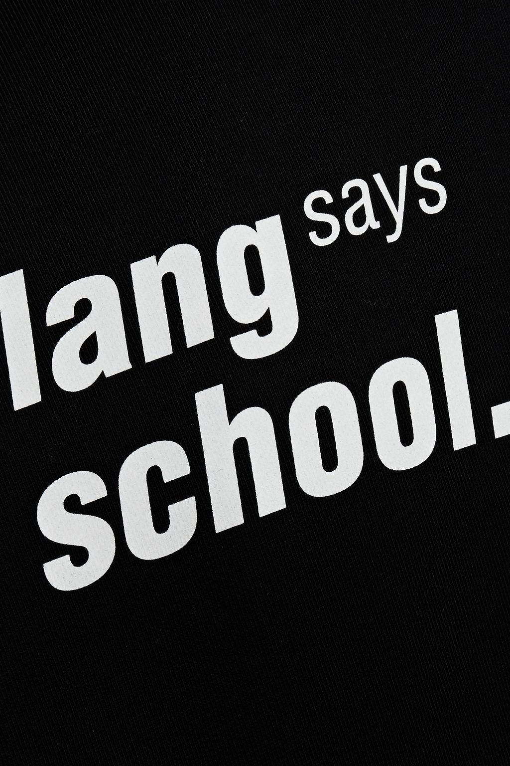 HELMUT LANG Printed French cotton-blend terry hoodie