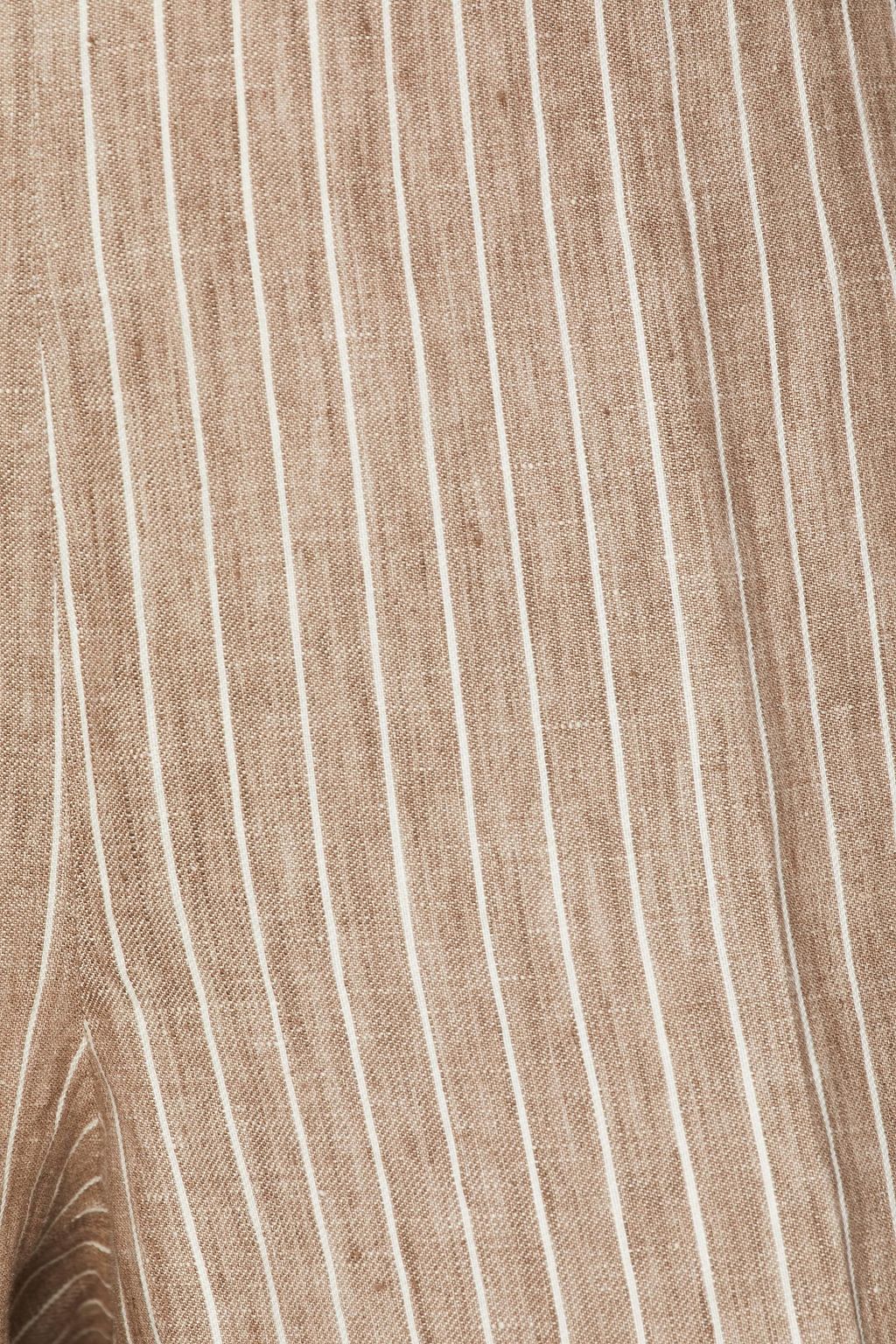 FABIANA FILIPPI Pinstriped linen tapered pants