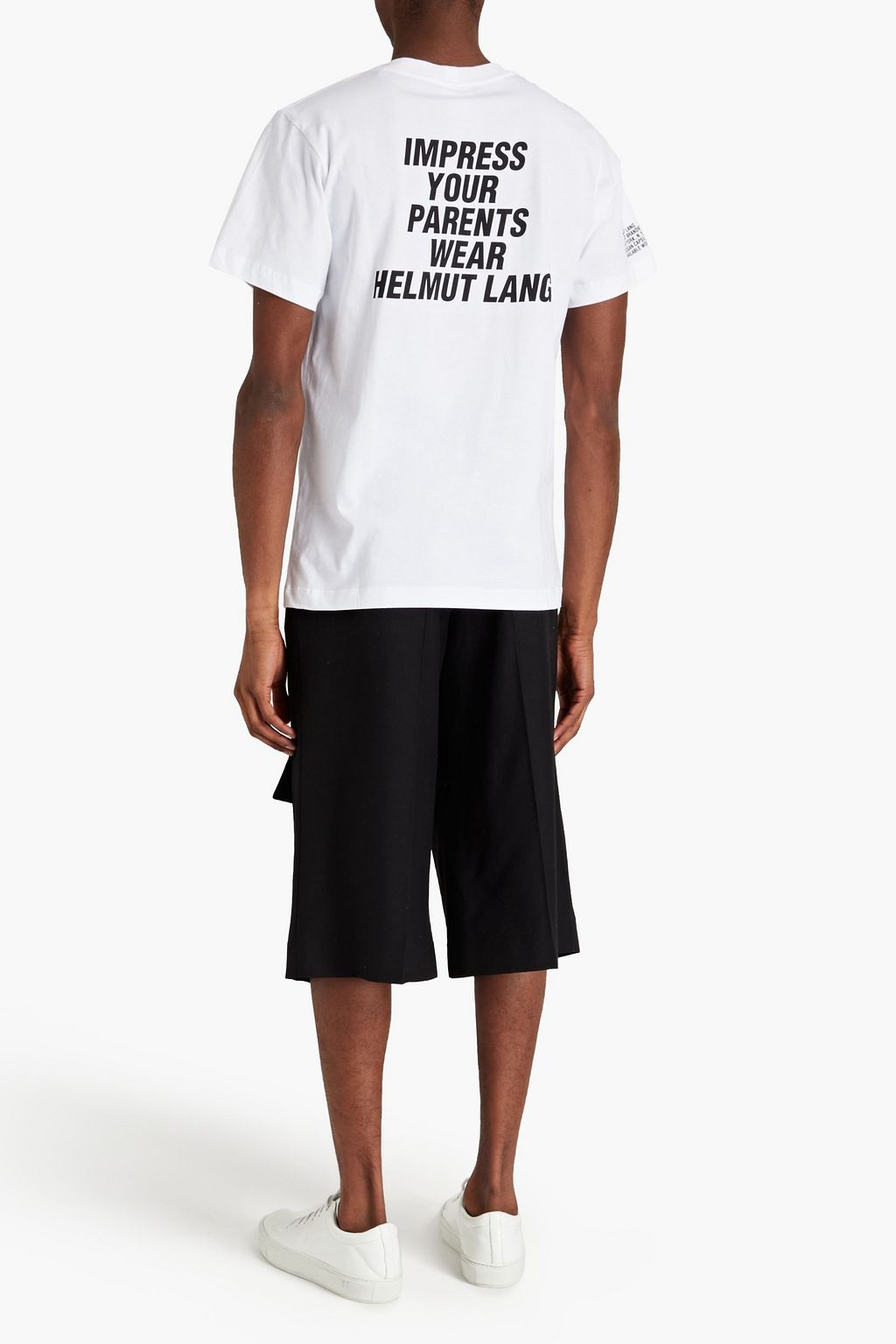 HELMUT LANG Printed cotton-jersey T-shirt