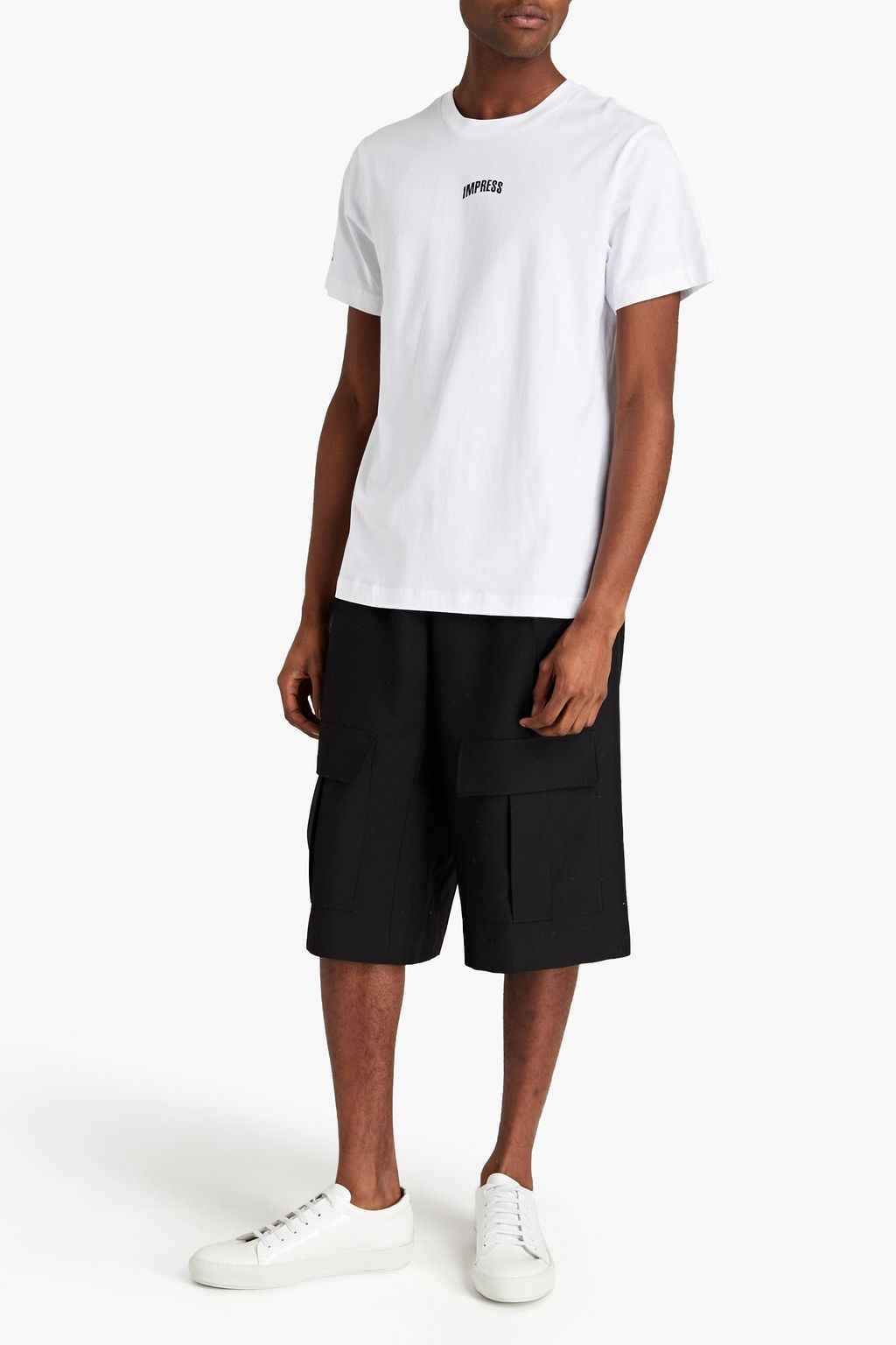 HELMUT LANG Printed cotton-jersey T-shirt