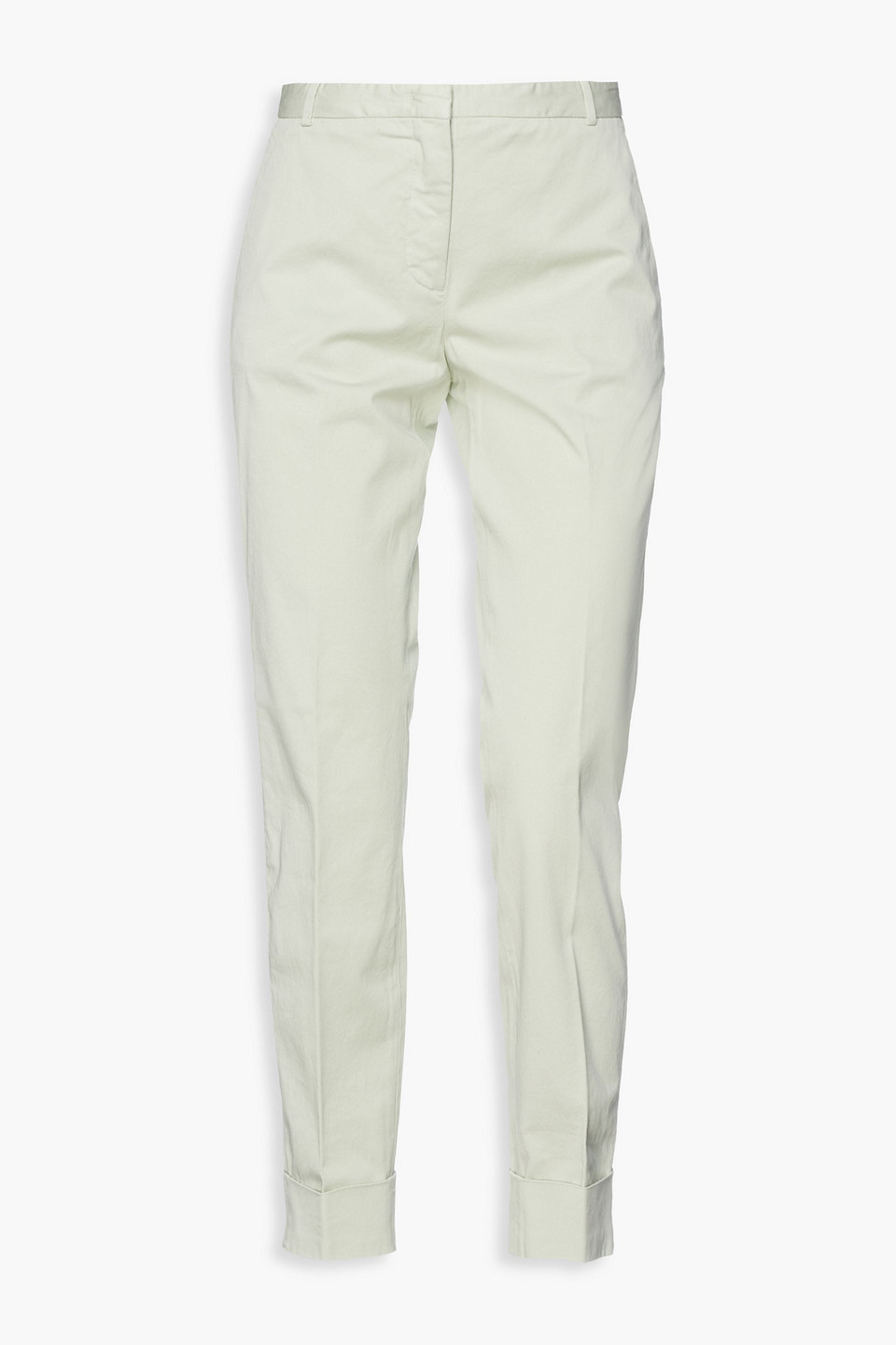 Fabiana Filippi Woman Stretch-cotton Twill Tapered Pants Light Green Size 46
