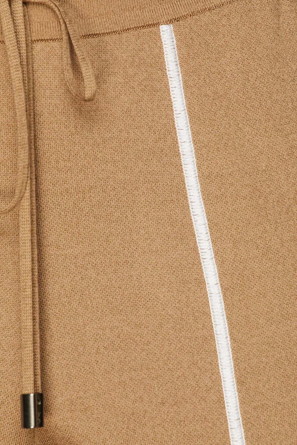 GENTRYPORTOFINO Cropped silk and cotton-blend straight-leg pants