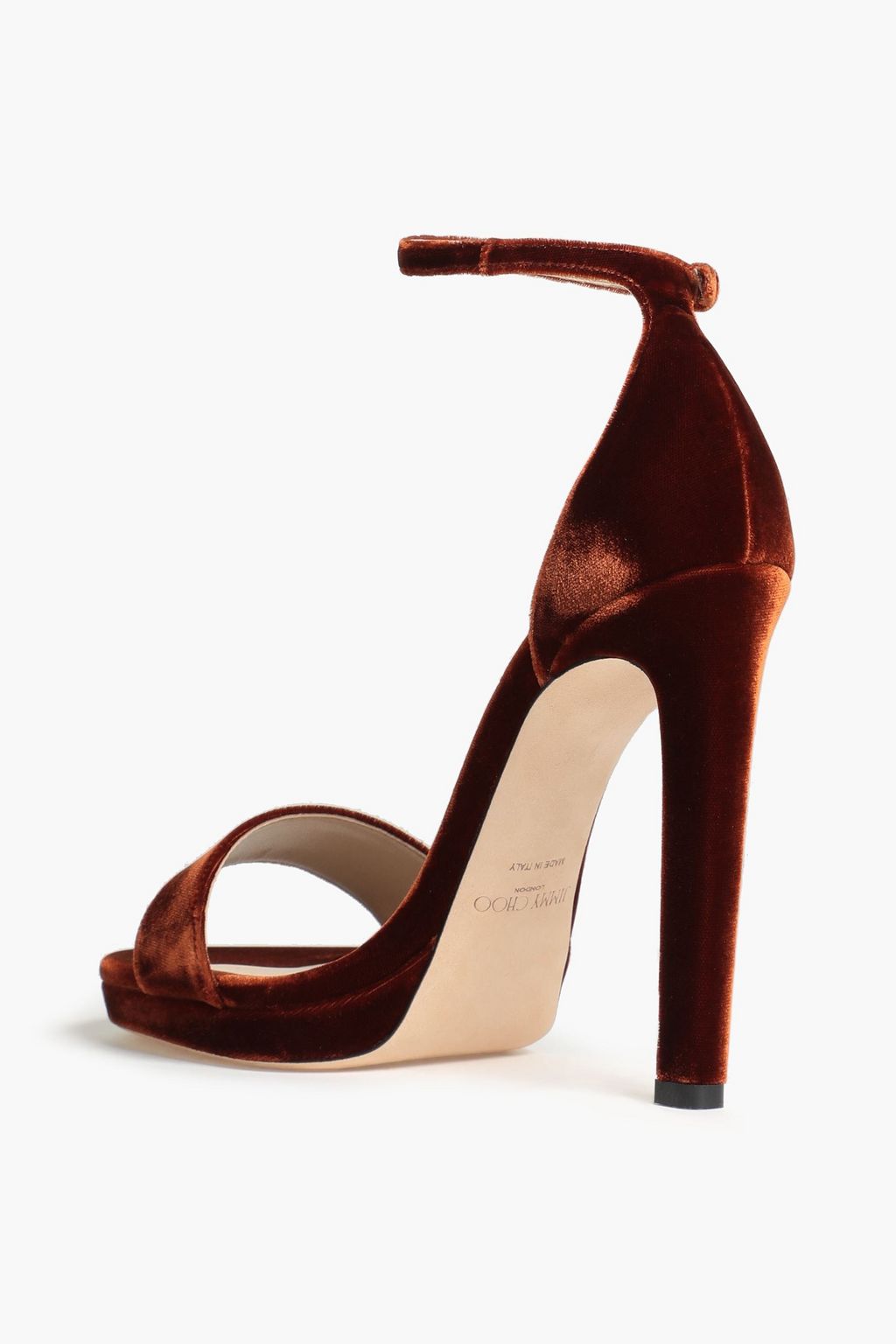 JIMMY CHOO Misty 120 velvet sandals