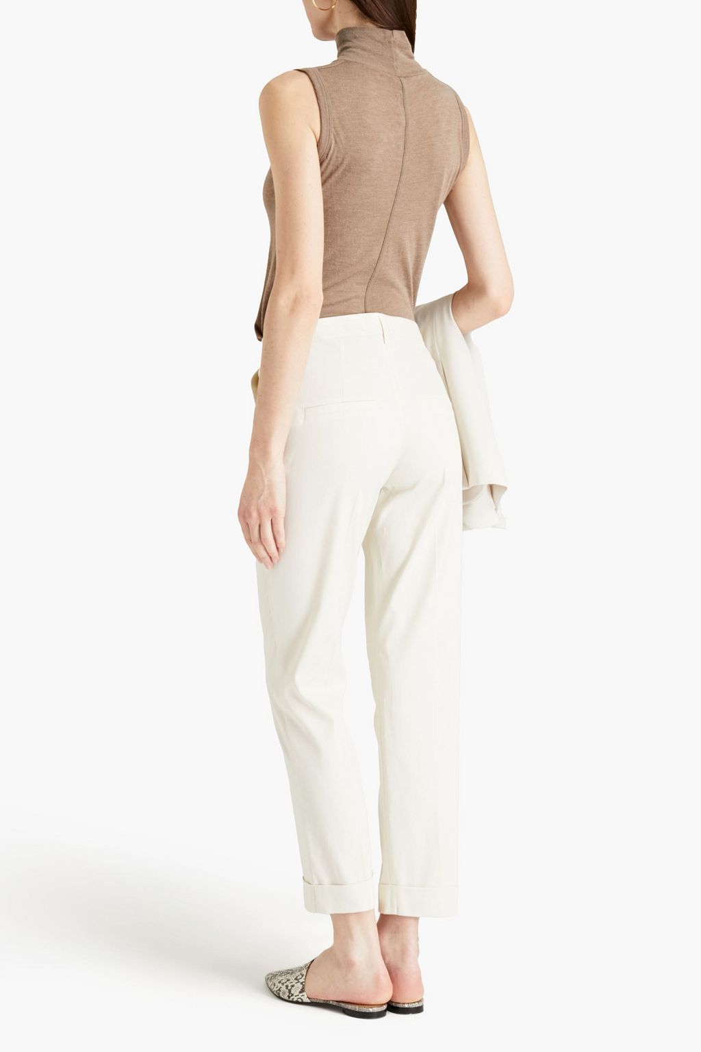 GENTRYPORTOFINO Cotton-blend straight-leg pants