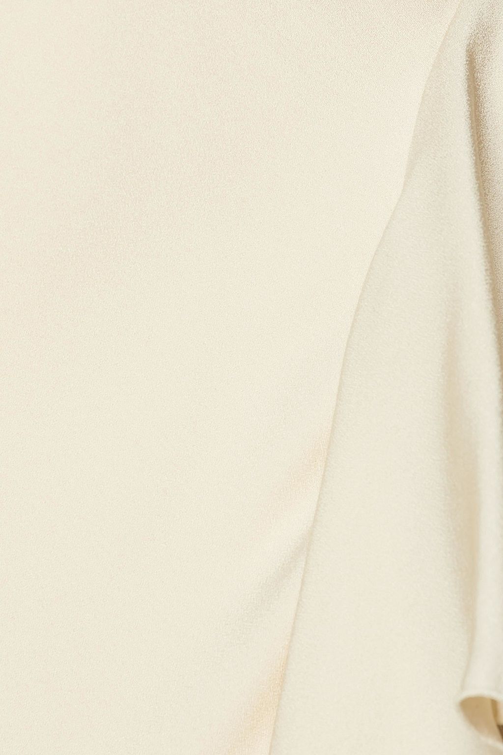 MCQUEEN Ruffled satin-crepe midi skirt