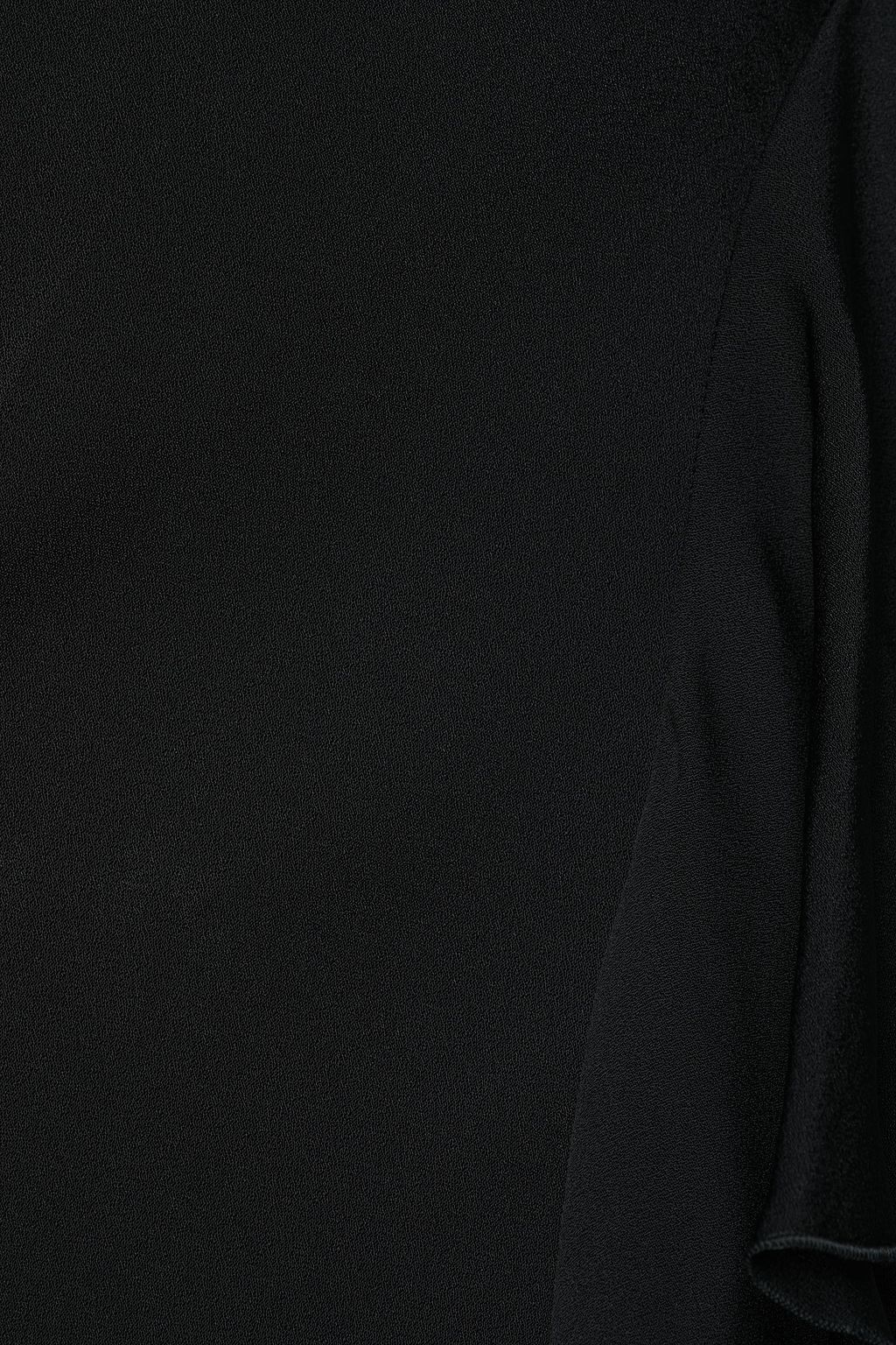 MCQUEEN Ruffled satin-crepe midi skirt