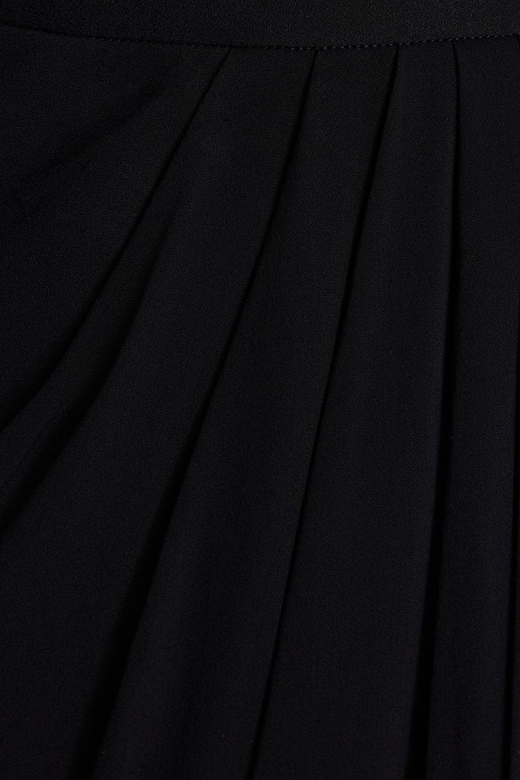 MCQUEEN Pleated crepe maxi skirt