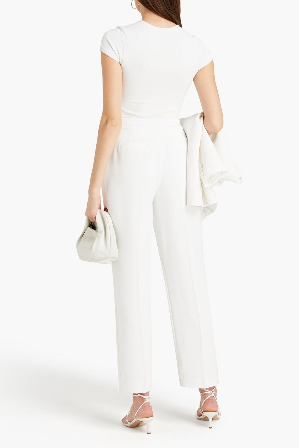 CLAUDIE PIERLOT Pleated crepe tapered pants