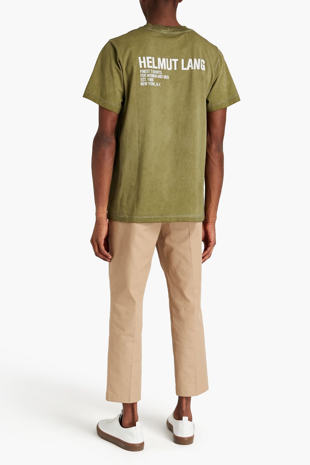 HELMUT LANG Printed cotton-jersey T-shirt