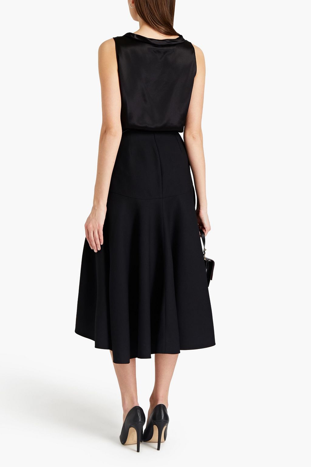 MCQUEEN Wool-blend midi skirt