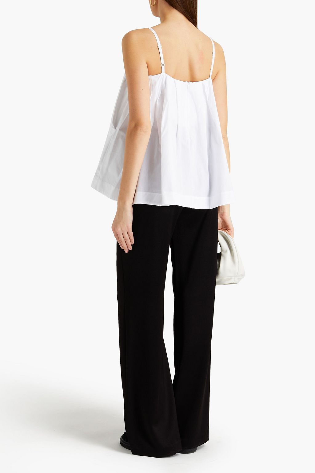 SIMONE ROCHA Bow-embellished cotton-poplin top