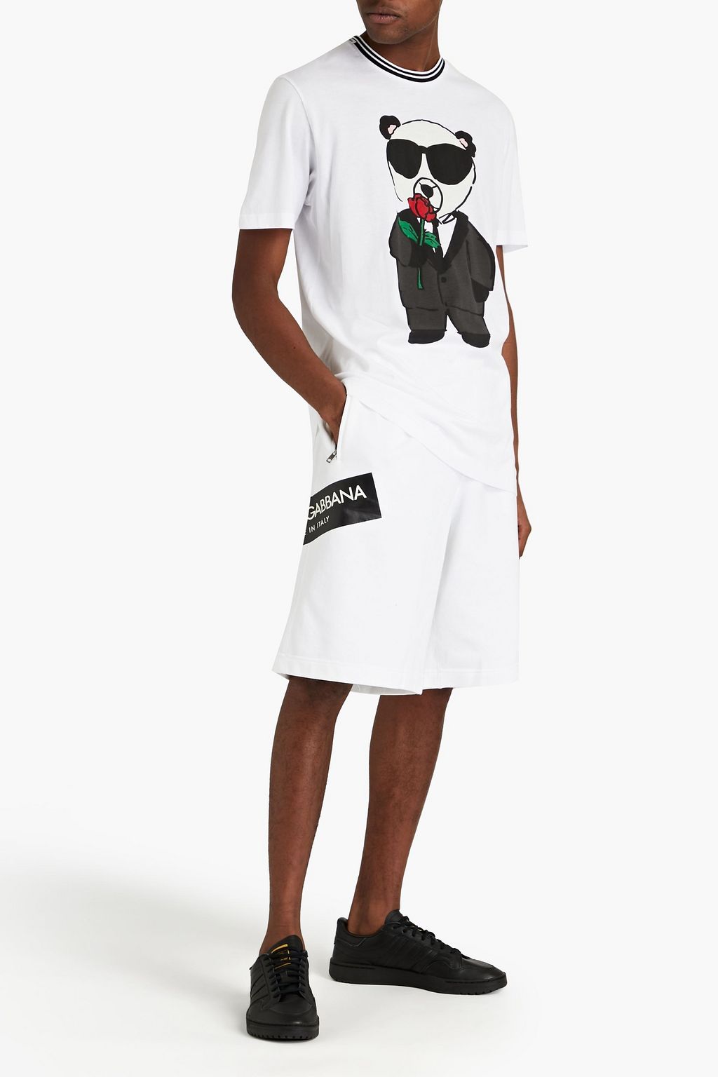 DOLCE & GABBANA Printed cotton-jersey T-shirt