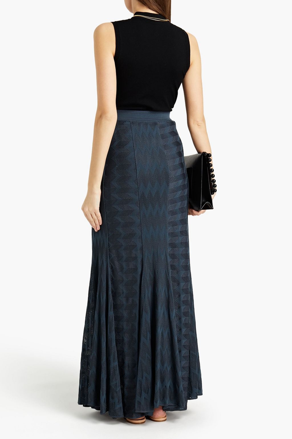MISSONI Crochet-knit maxi skirt