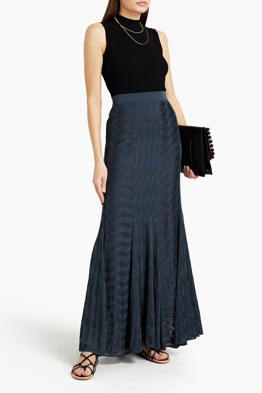 MISSONI Crochet-knit maxi skirt