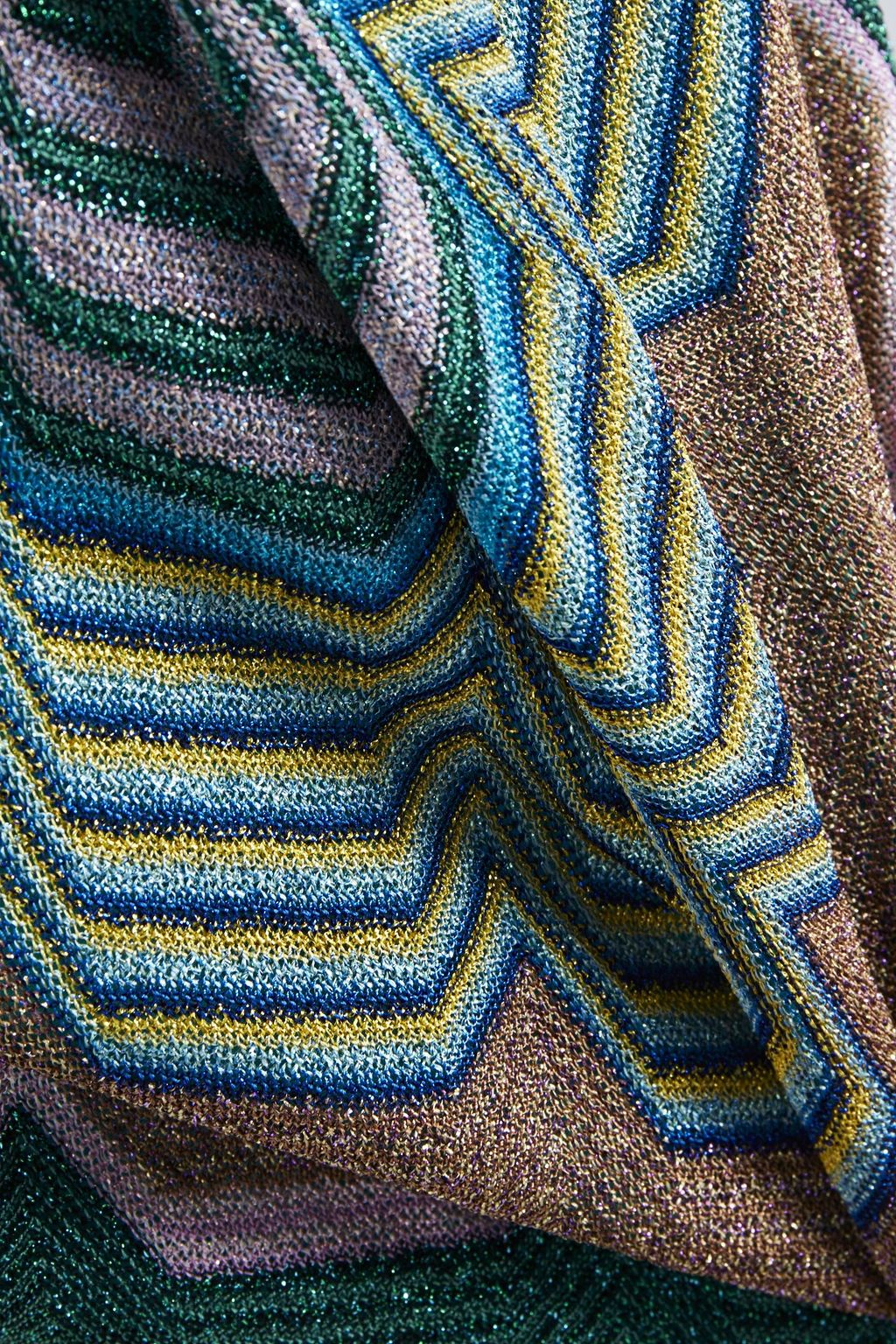 MISSONI Metallic crochet-knit maxi skirt