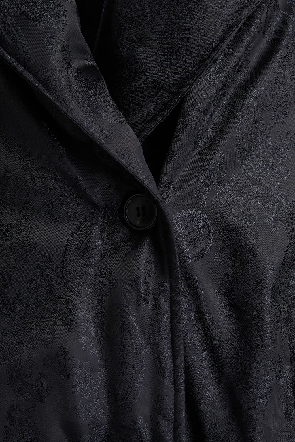 JW ANDERSON Asymmetric double-breasted satin-jacquard coat