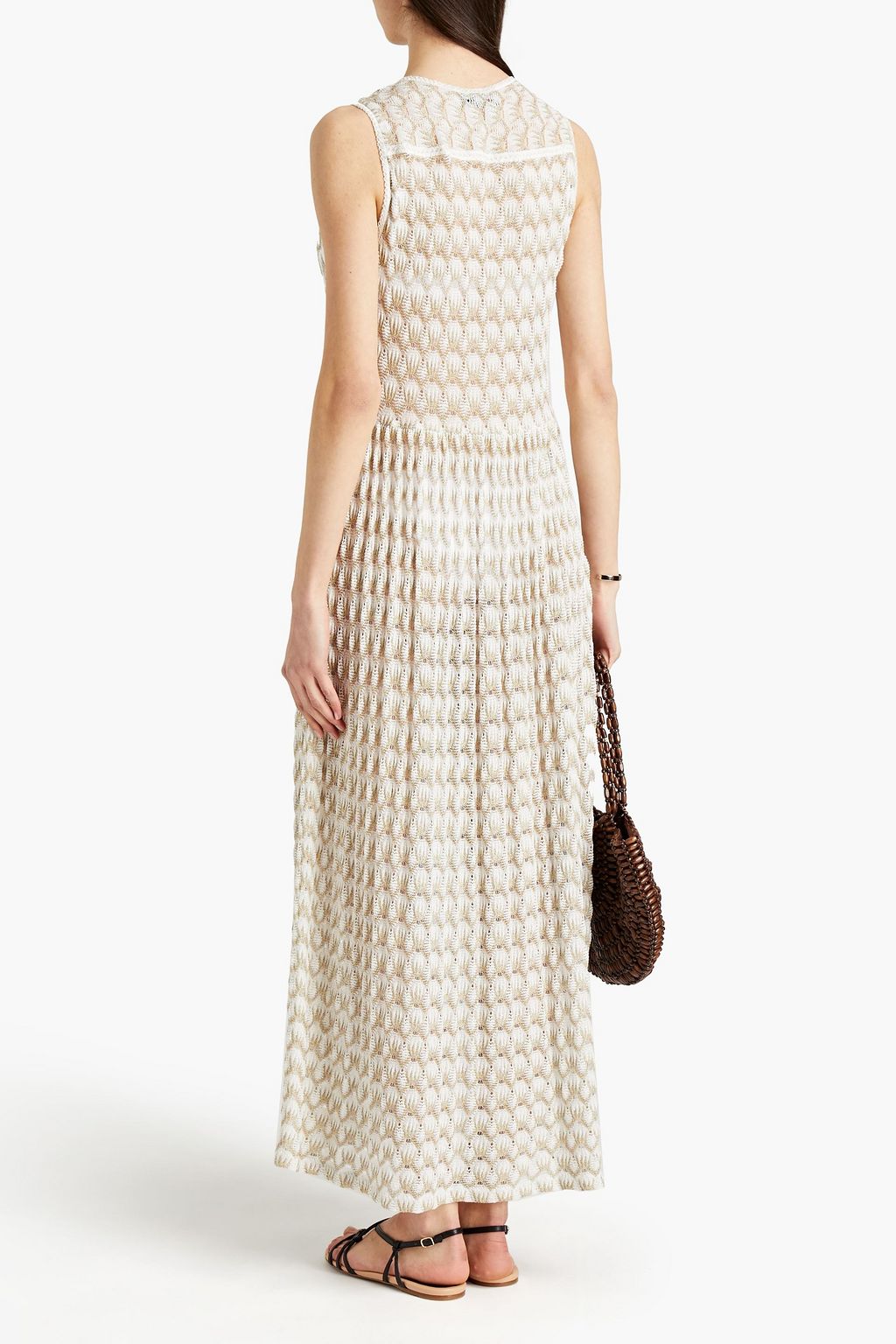 MISSONI MARE Mare metallic crochet-knit coverup