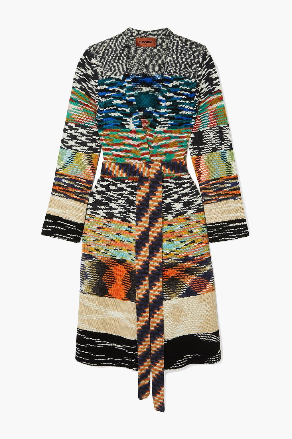 MISSONI Belted chunkyknit cardigan THE(02)