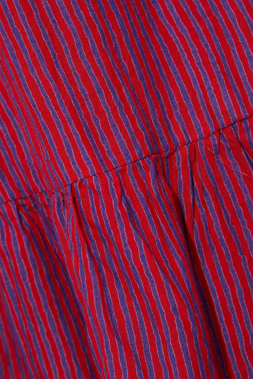 VELVET BY GRAHAM & SPENCER Steffi gathered striped cotton-voile maxi dress