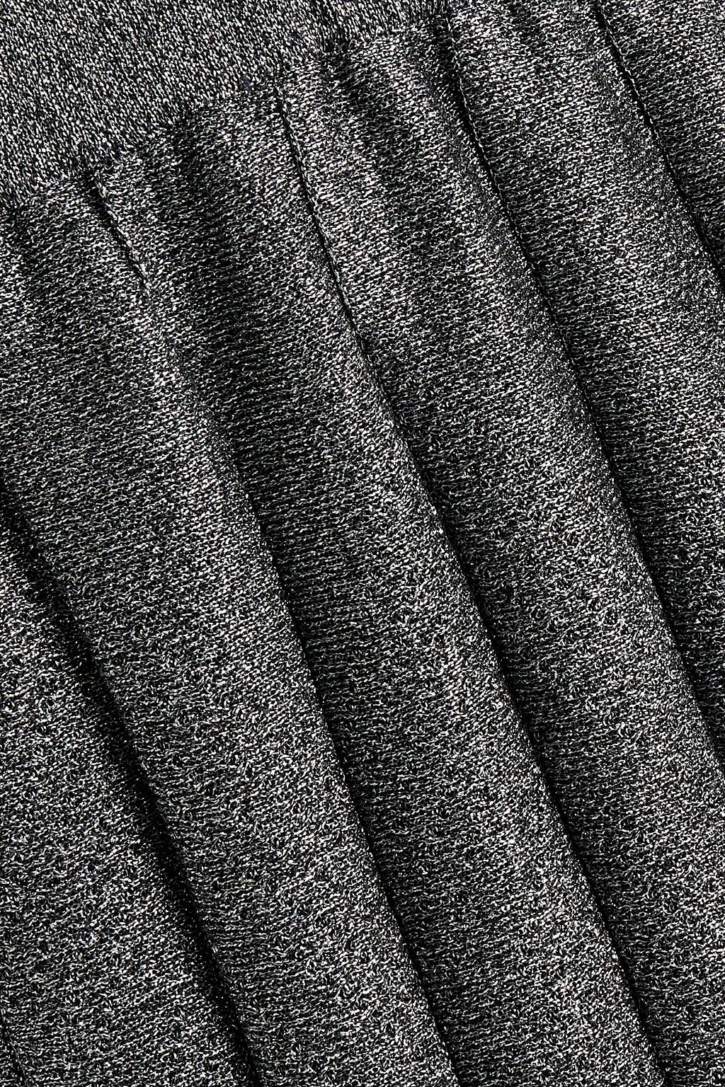 MISSONI Pleated metallic cupro-blend maxi dress