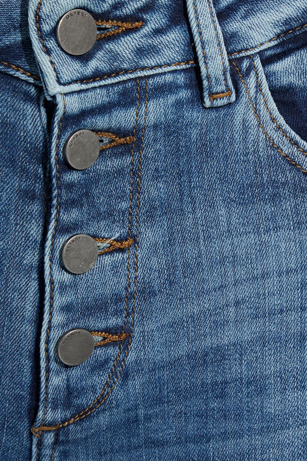 DL1961 Farrow faded high-rise skinny jeans