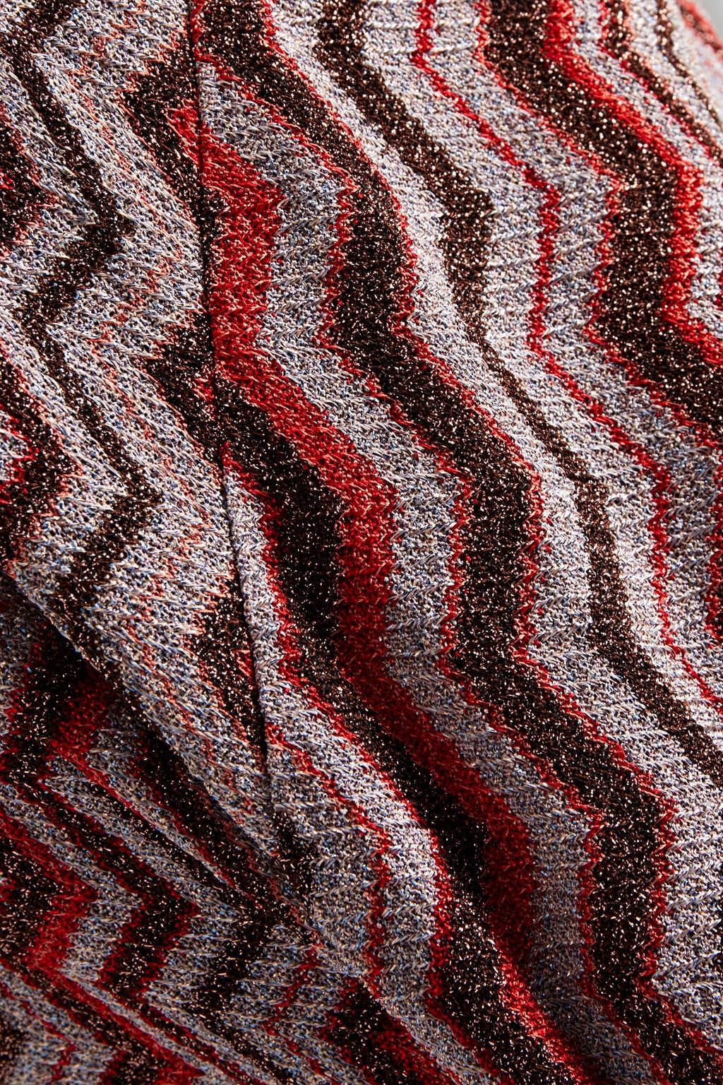 MISSONI Metallic crochet-knit maxi skirt