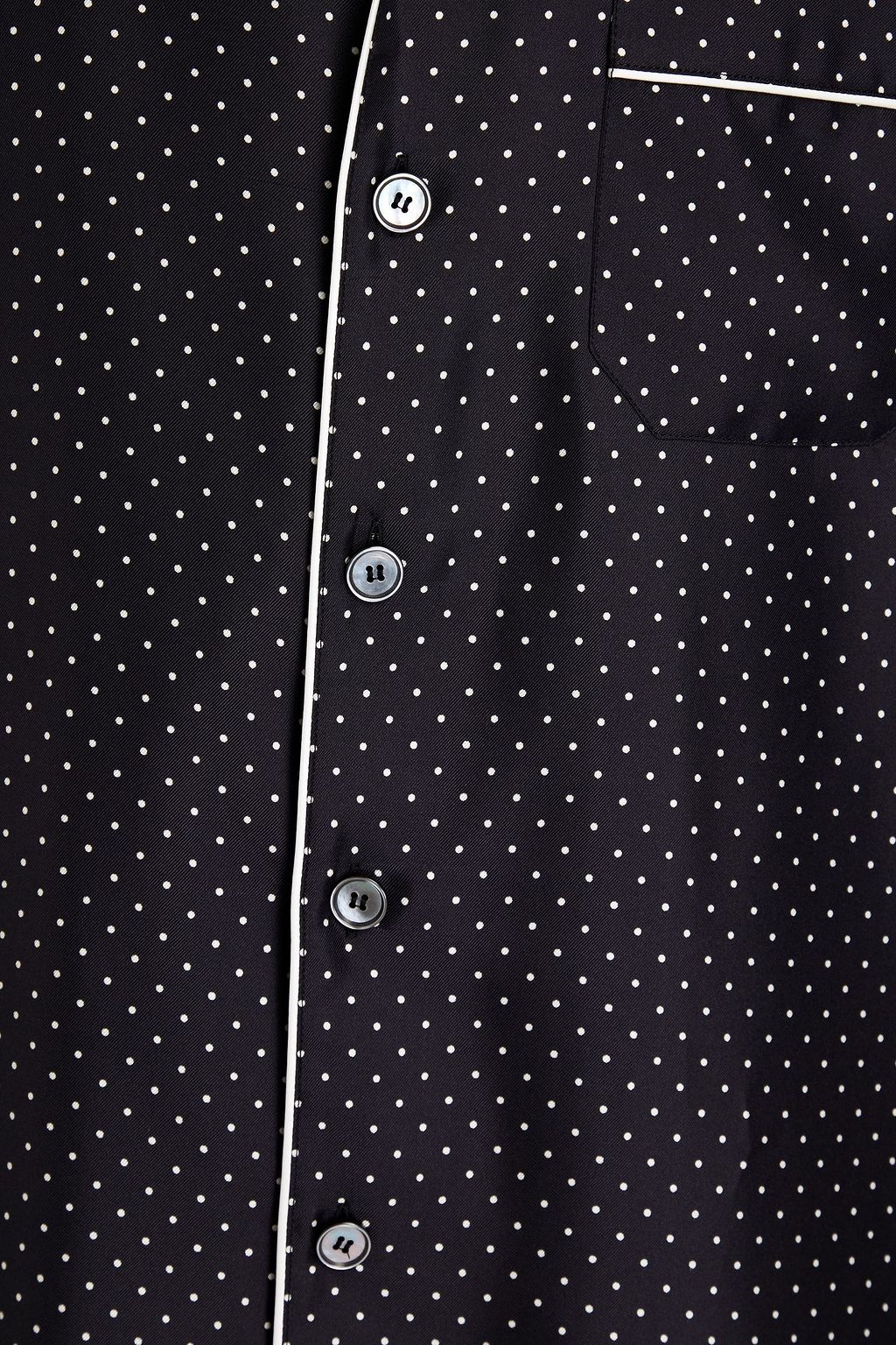 DOLCE&GABBANA Polka-dot silk-satin shirt