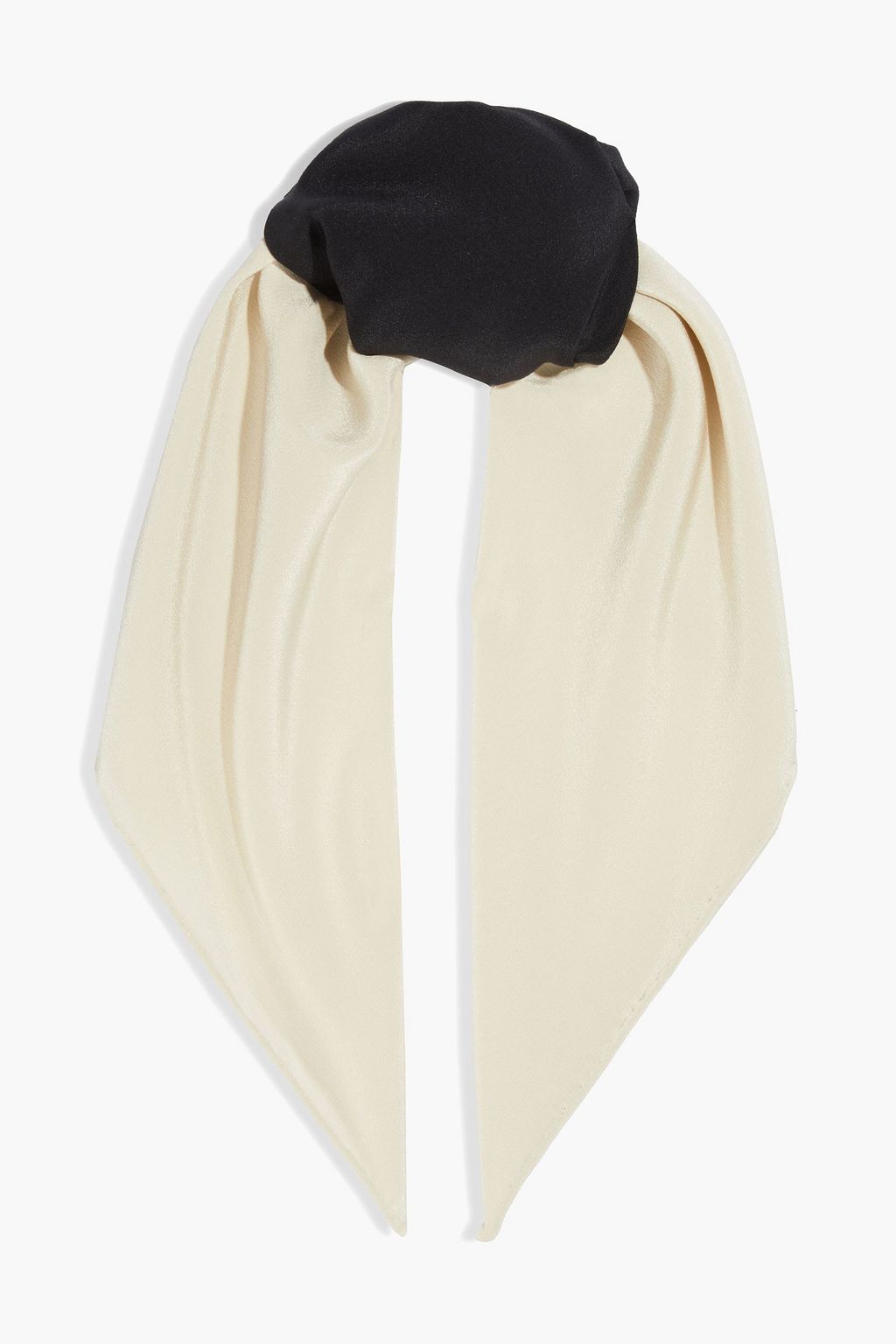 two-tone silk crepe de chine scarf 