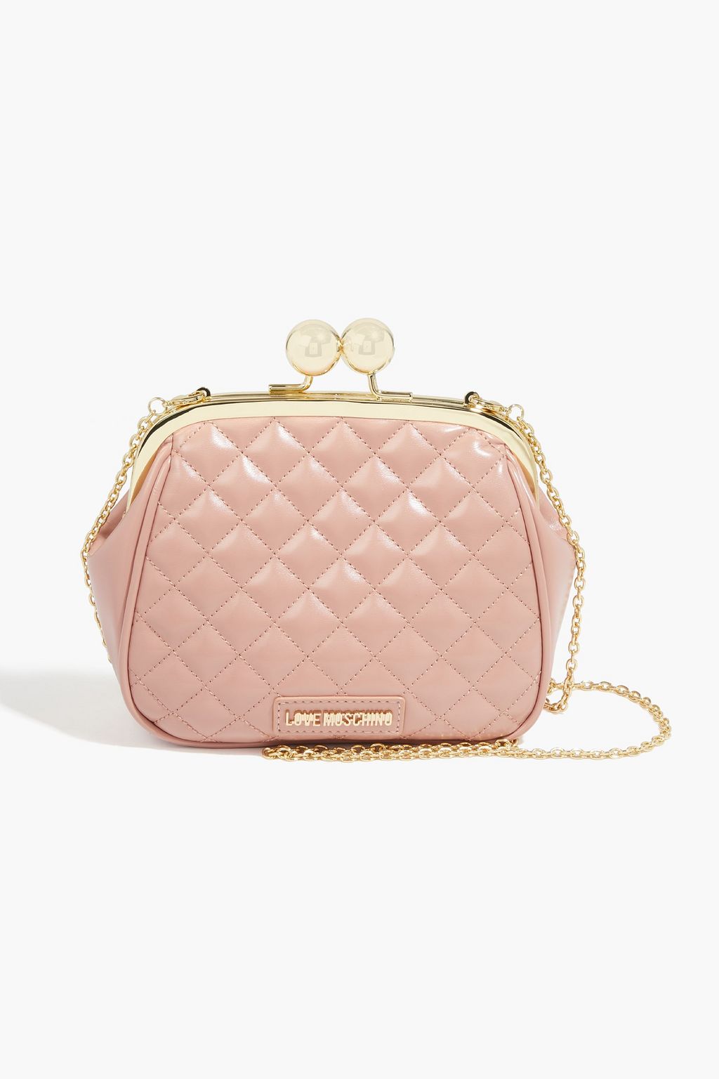 love moschino quilted faux leather crossbody bag