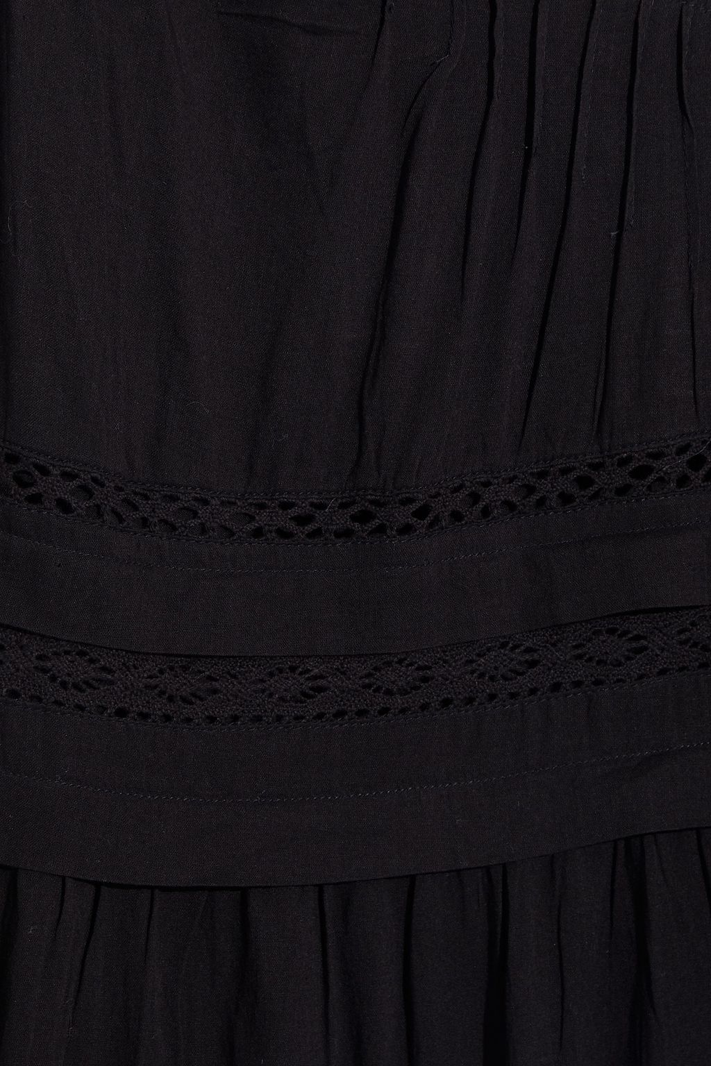 VELVET BY GRAHAM & SPENCER Zuly pintucked cotton-voile midi dress