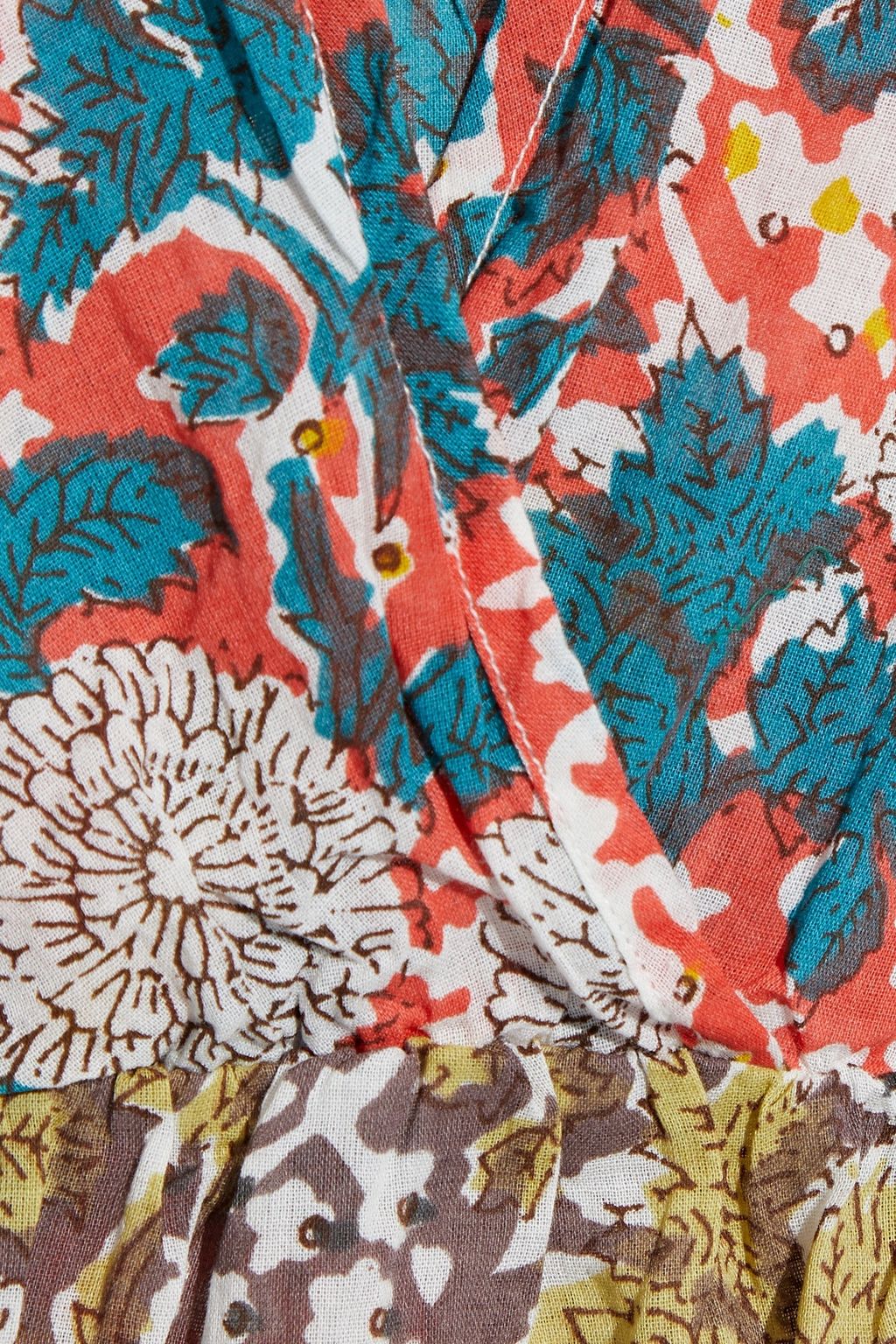 VELVET BY GRAHAM & SPENCER Voletta floral-print cotton-voile dress