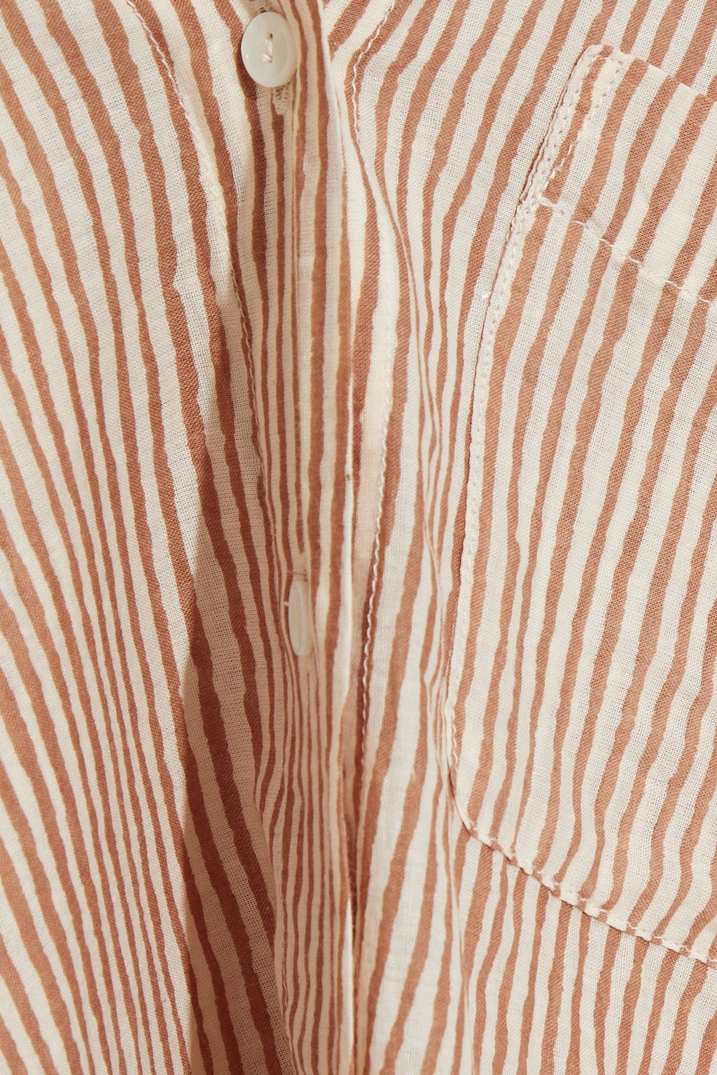 VELVET BY GRAHAM & SPENCER Aleta striped cotton-voile shirt