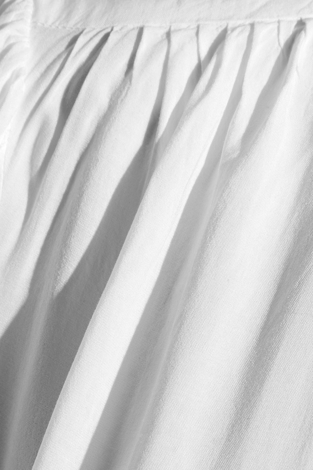 VELVET BY GRAHAM & SPENCER Adele gathered cotton-voile shirt