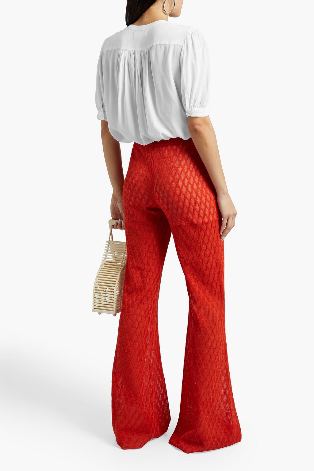 VELVET BY GRAHAM & SPENCER Adele gathered cotton-voile shirt