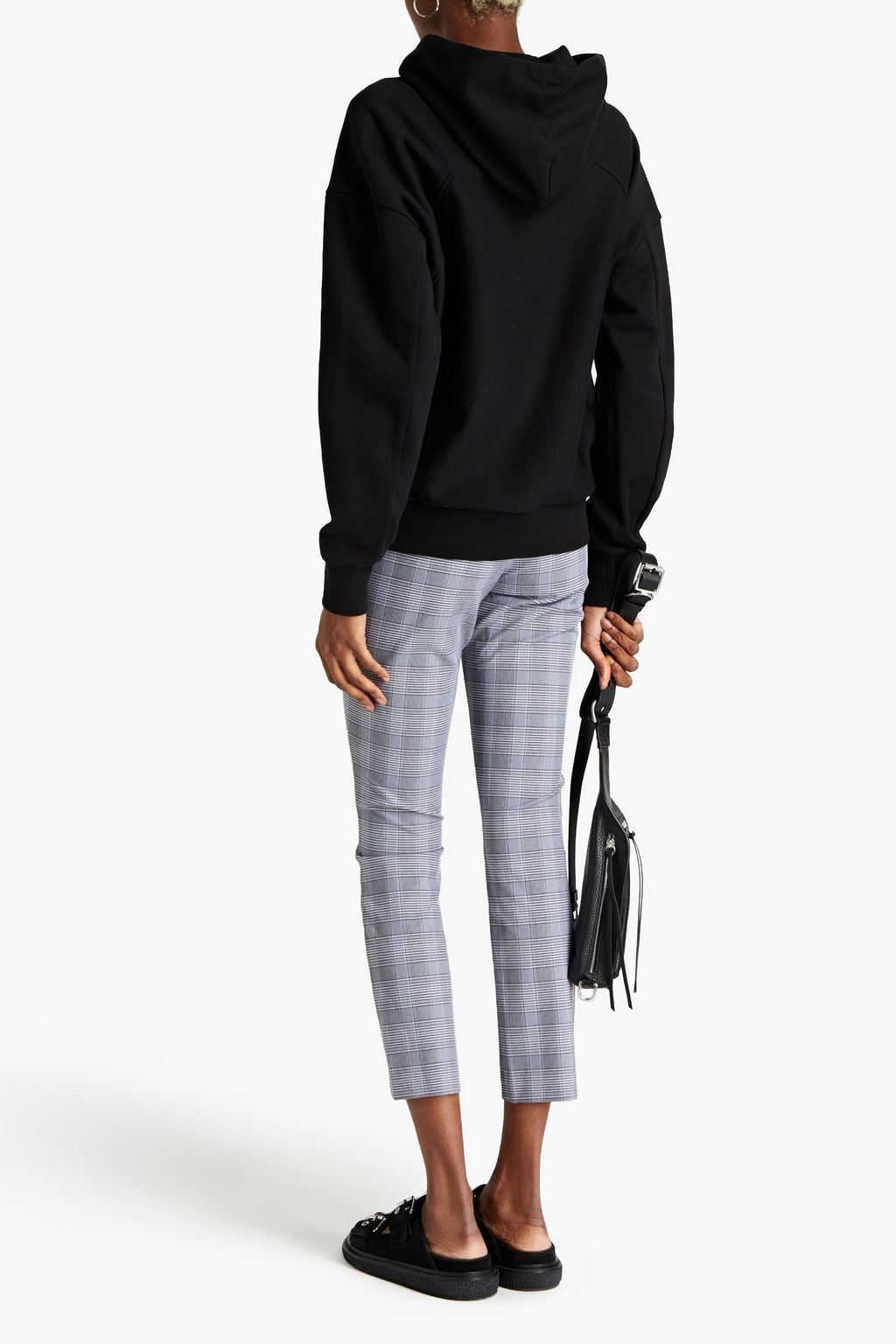 RAG & BONE Simone cropped Prince of Wales checked stretch-jersey skinny pants