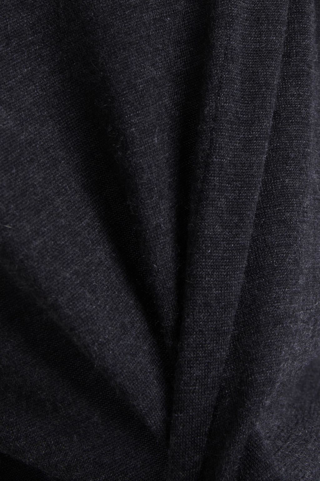 BRUNELLO CUCINELLI Cutout mélange cashmere and silk-blend top