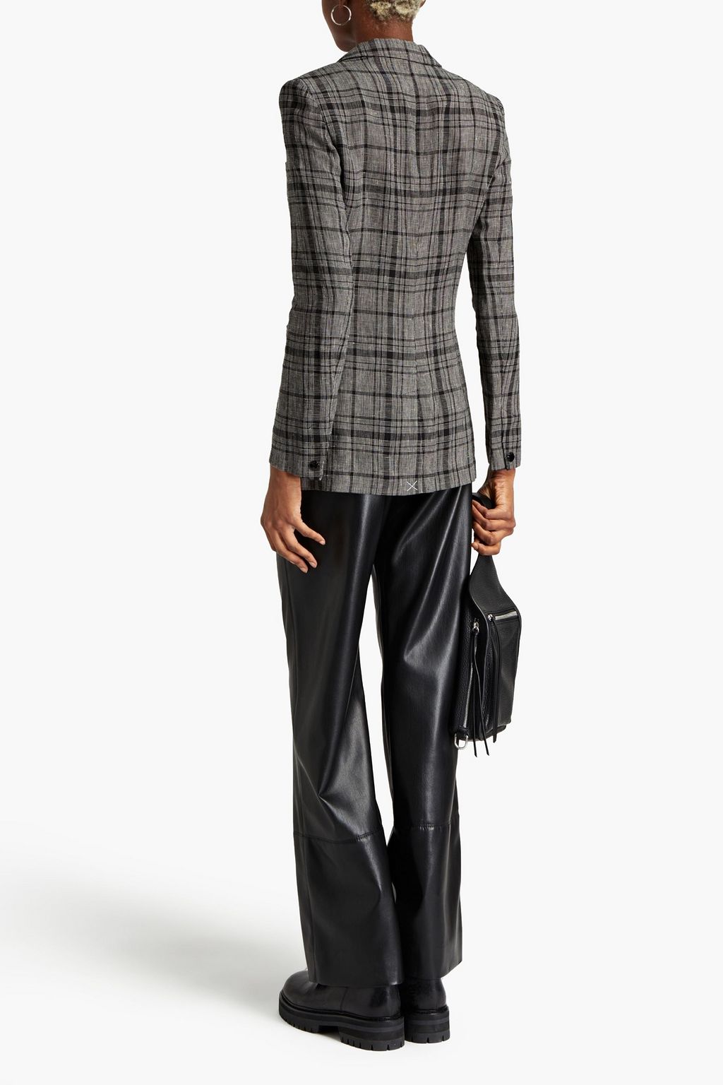 RAG & BONE Cruella checked woven blazer