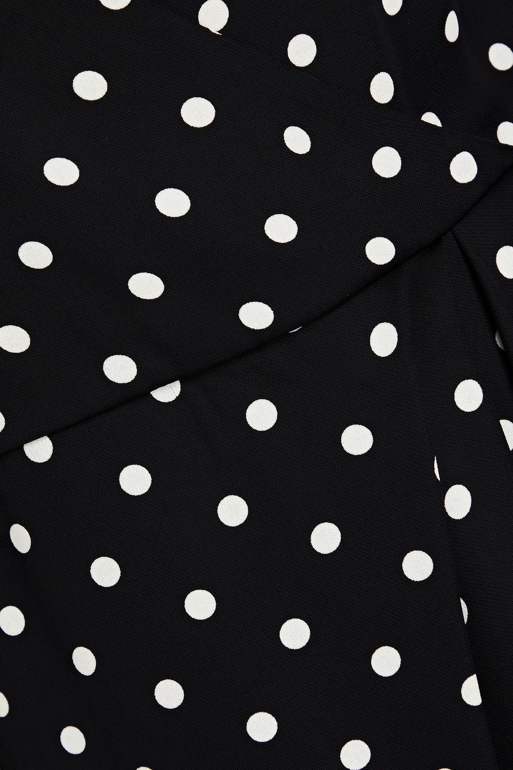 REDVALENTINO Minikleid aus Crêpe mit Polka-Dots und Wickeleffekt