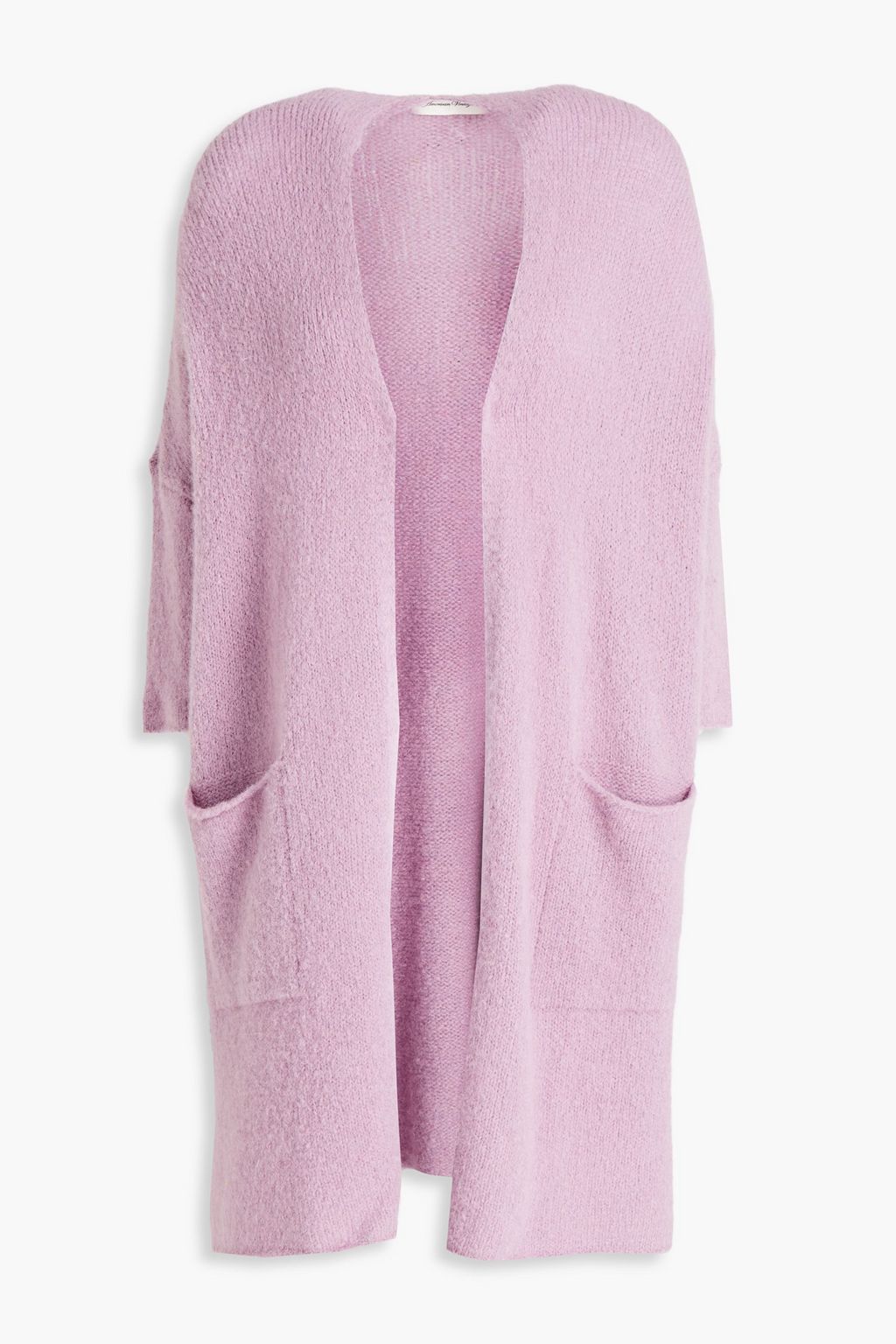 Lilac Oversized knitted cardigan 