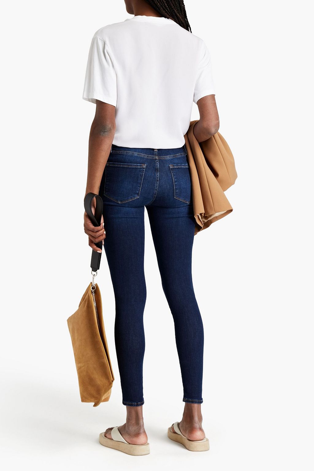 FRAME Le One mid-rise skinny jeans