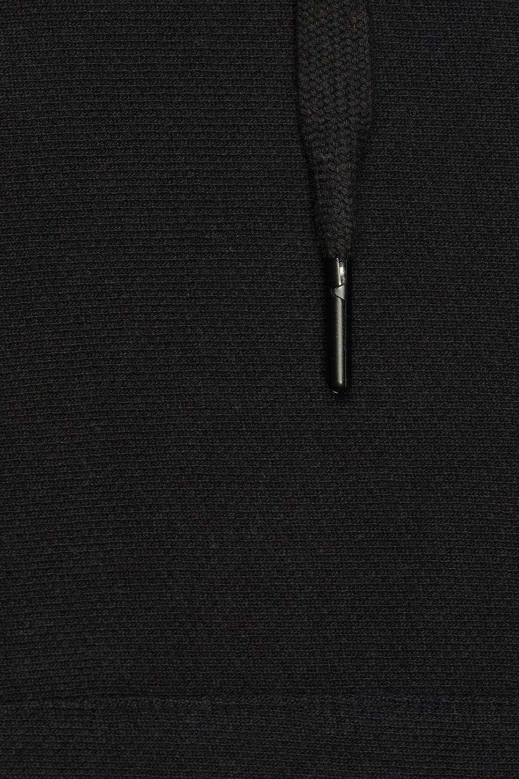 RAG & BONE Cruella distressed whipstitched French cotton-terry hoodie