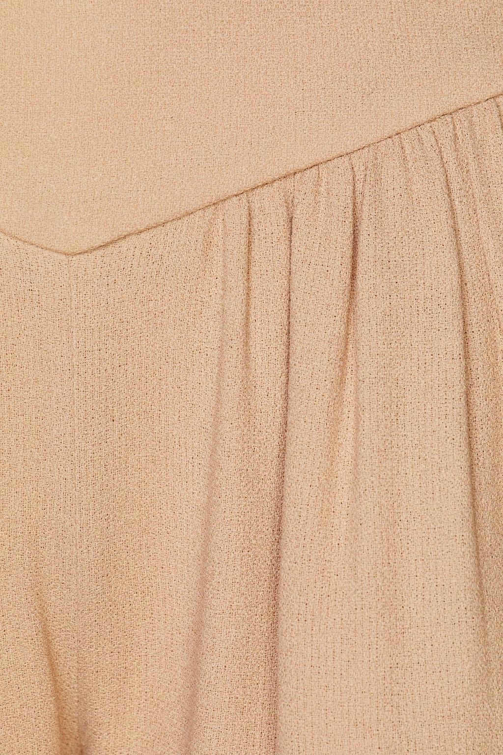 CHLOÉ Gathered crepe tapered pants