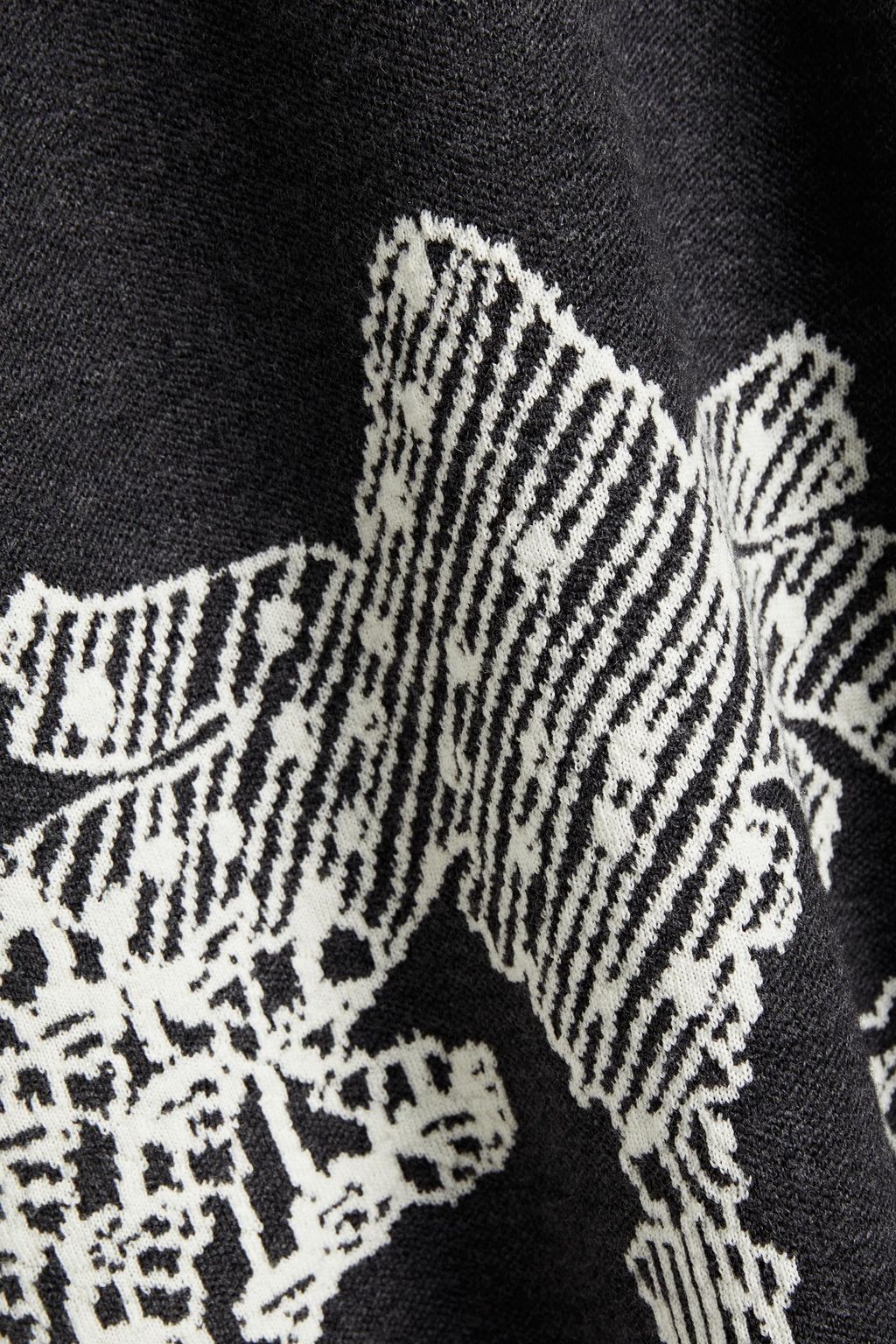CHLOÉ Jacquard-knit wool mini dress
