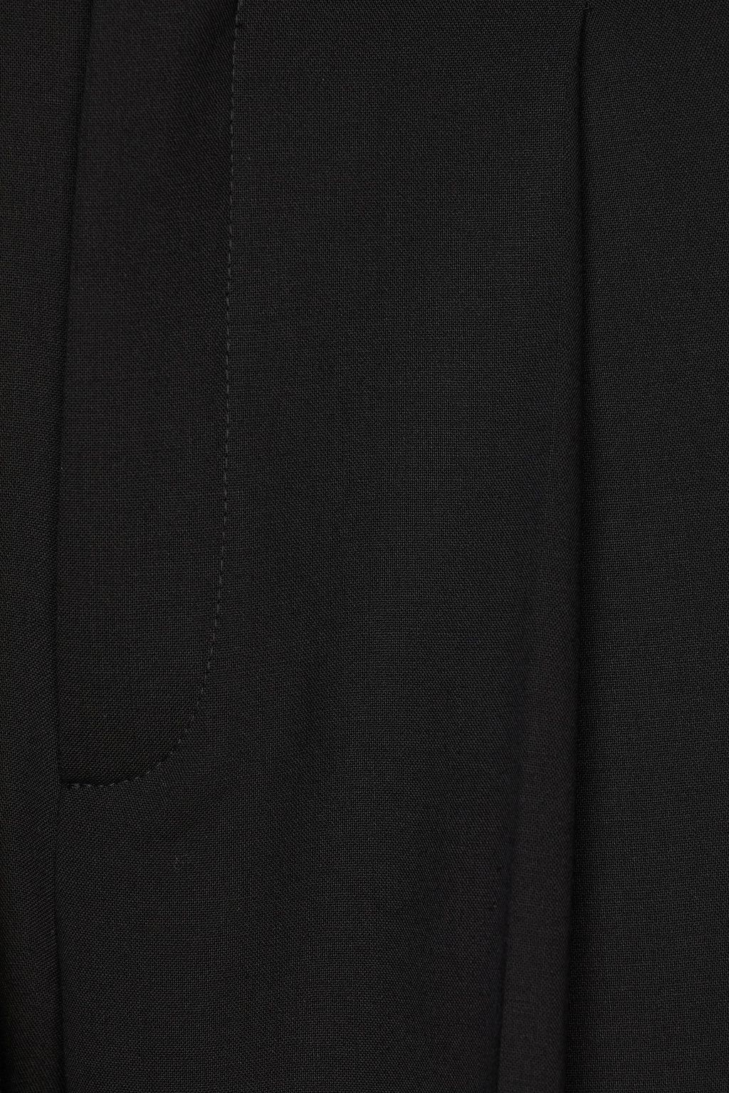 CHLOÉ Pleated wool-blend straight-leg pants