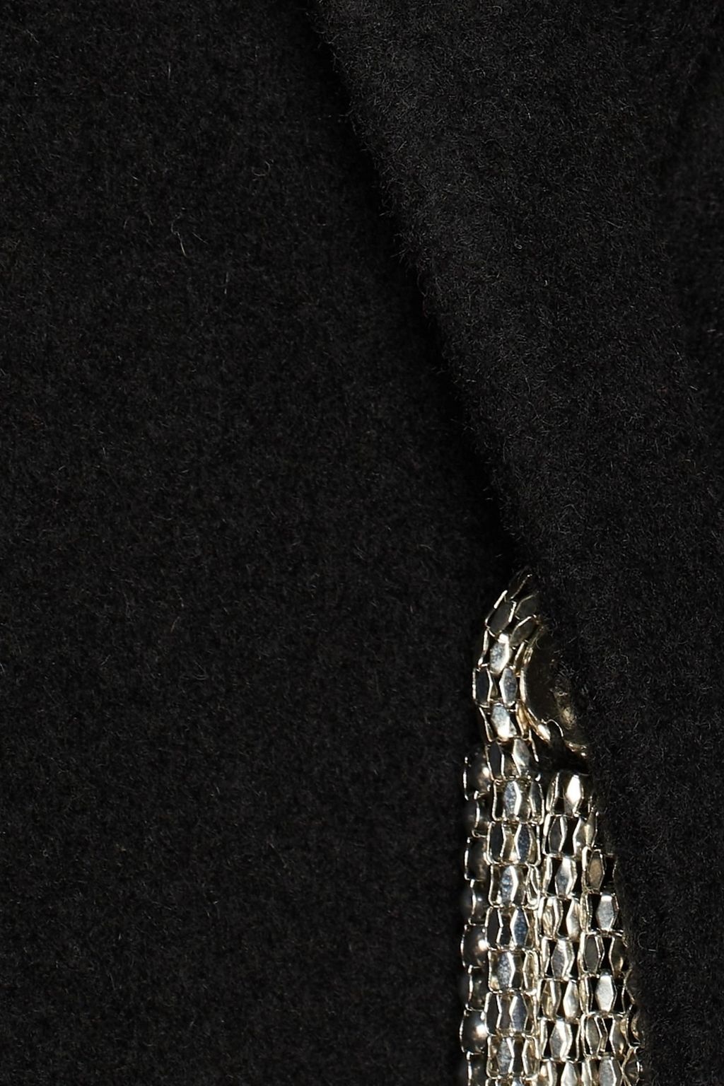 CHRISTOPHER KANE Chain-embellished wool-felt coat