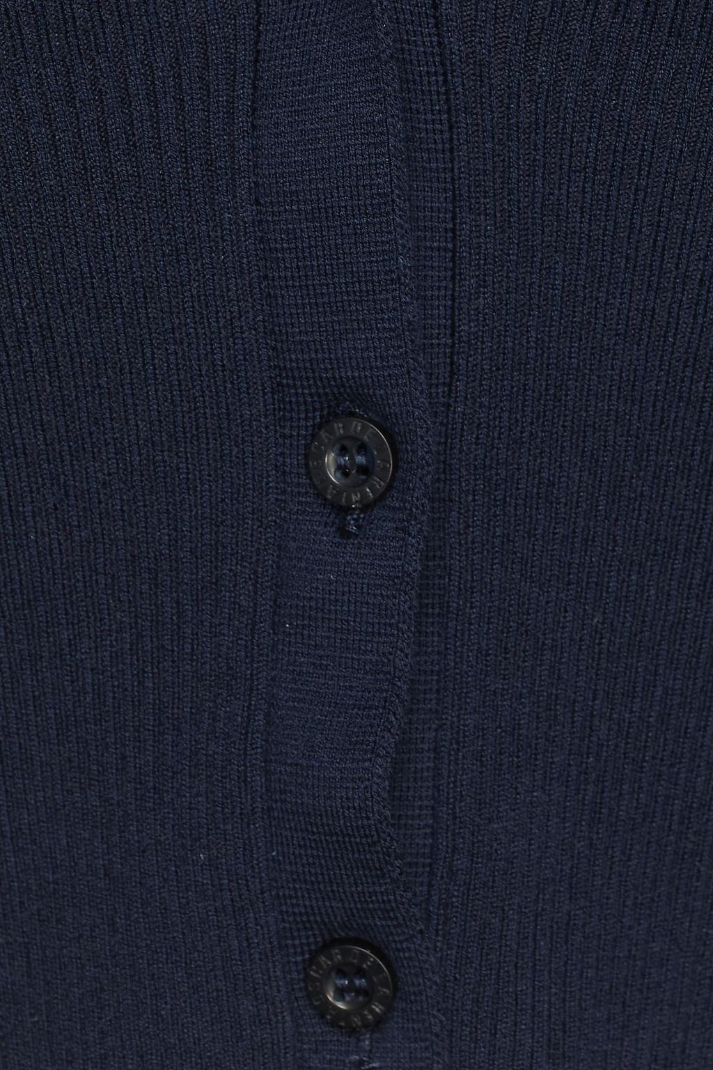OSCAR DE LA RENTA Cropped ribbed silk-blend cardigan