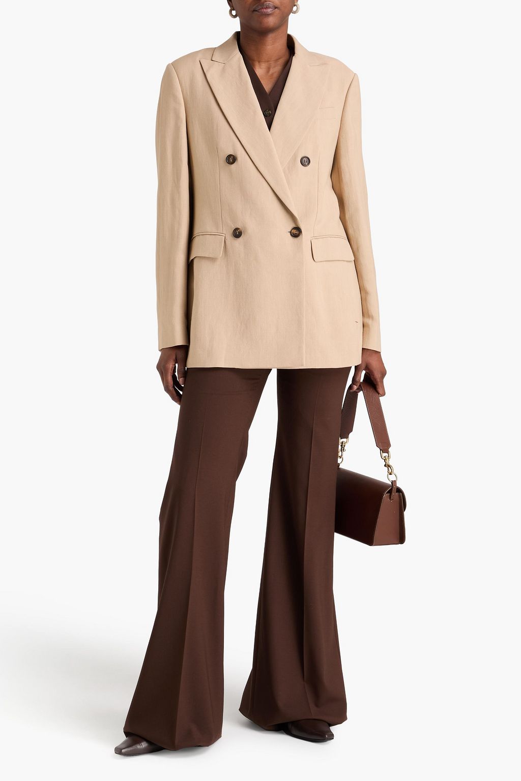 BRUNELLO CUCINELLI Doppelreihiger Blazer aus Twill