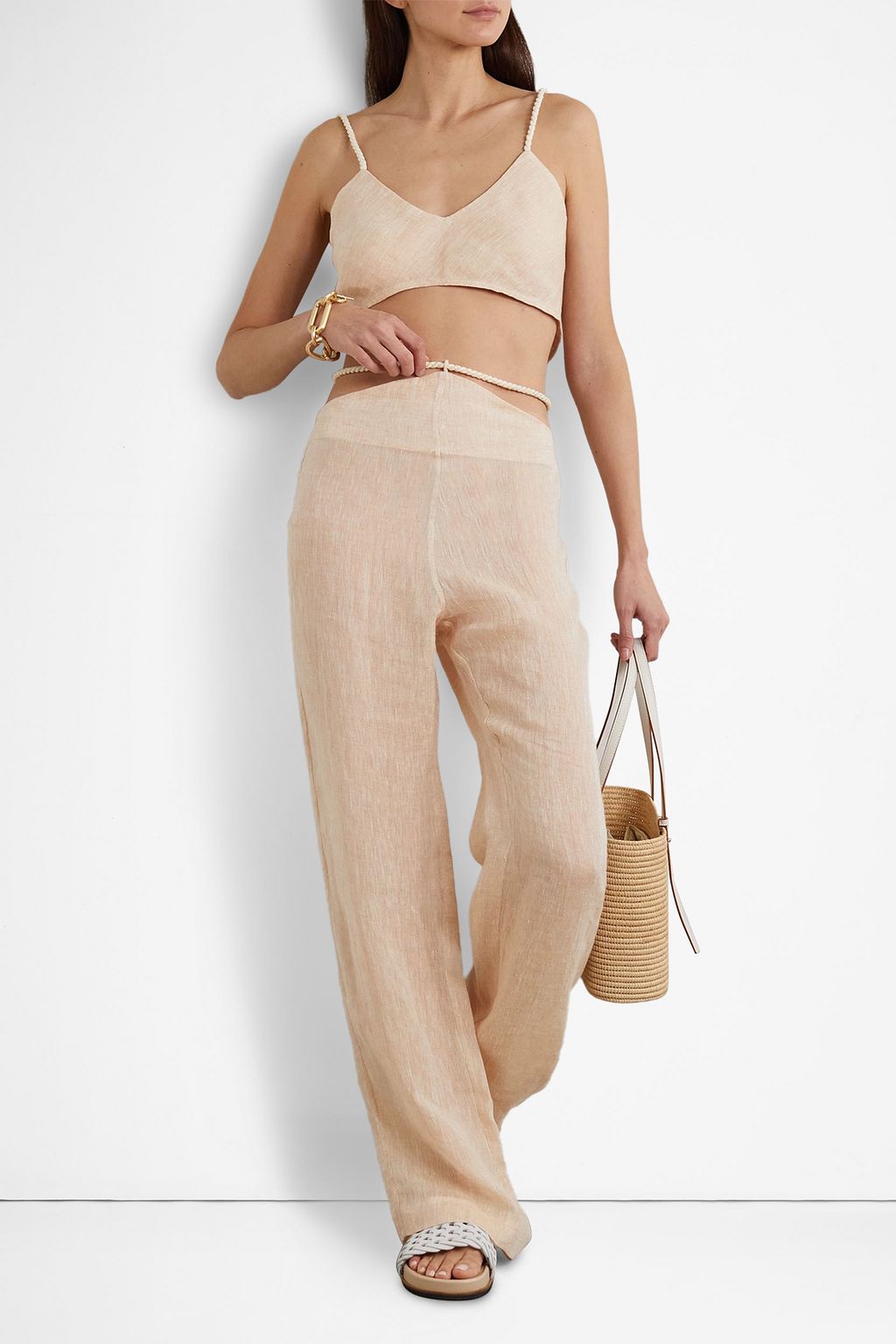 LE KASHA Ashmant linen bra top