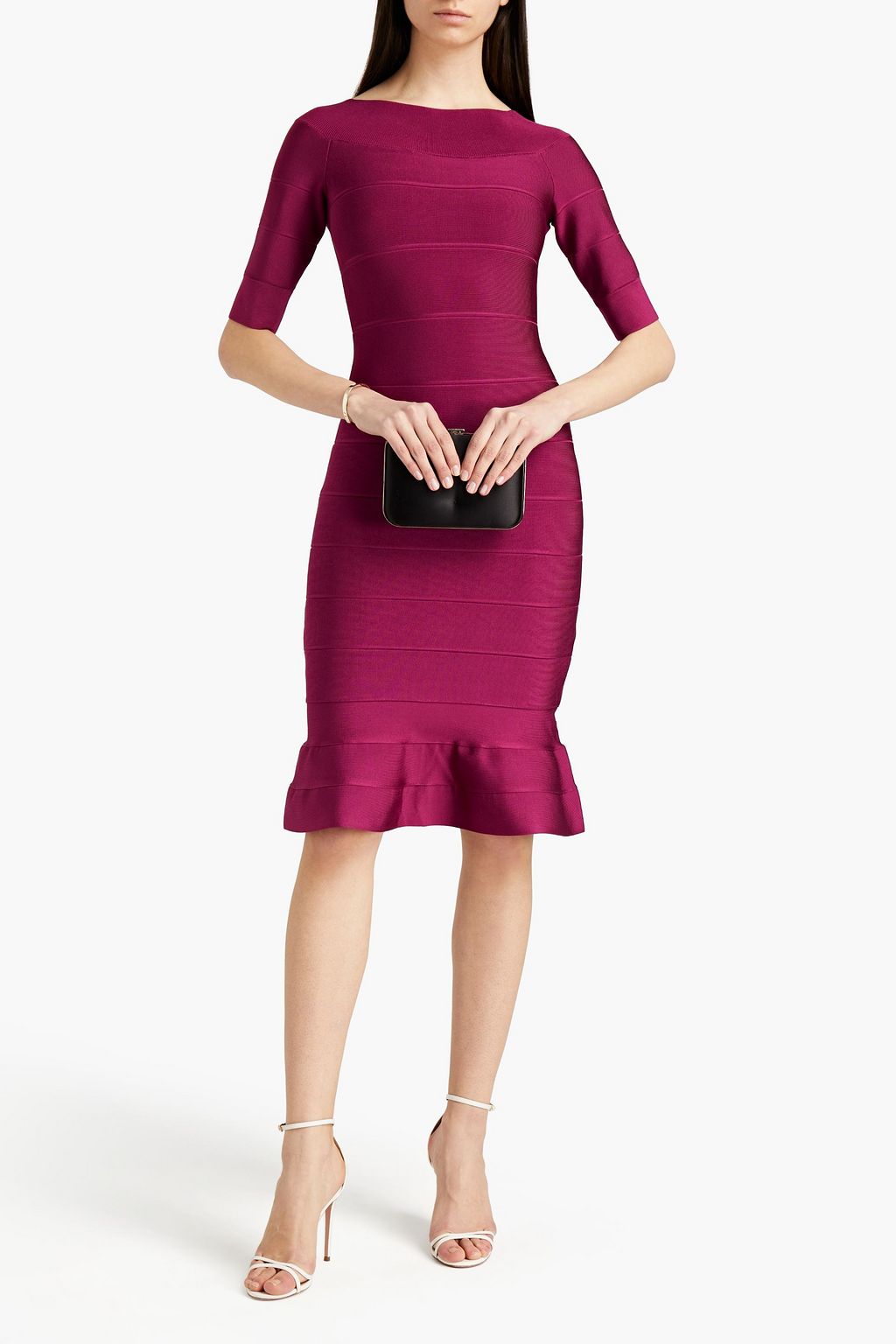 HERVÉ LÉGER Fluted bandage dress